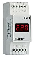Вольтметр однофазный цифровой на DIN-рейку DigiTOP ВM-1 400В картинка